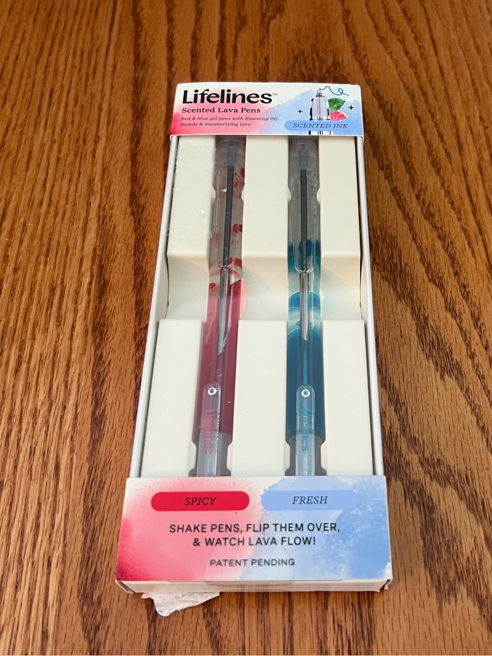 Lifeline Scented Lava Pens - Red & Blue (2-Pack)